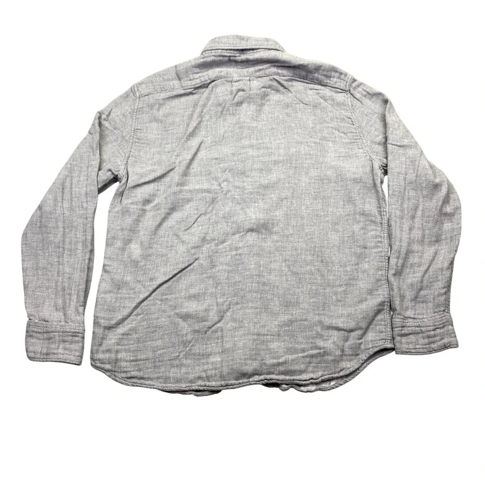 J Crew Slim Fit Button Down Shirt Gray Cotton Long Sleeve Mens XL Preppy‎ Retro